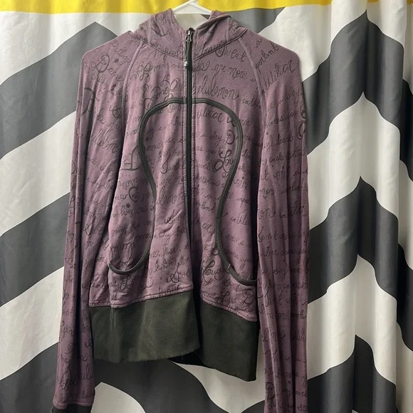 Rare LULULEMON Remix Manifesto Scuba Hoodie Sz 10 - Picture 9 of 9